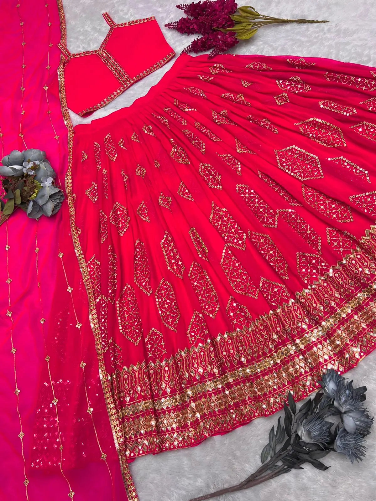 PRESERNTING NEW FANCY DESIGN LAHENGHA - CHOLI WITH DUPATTA NextBuy