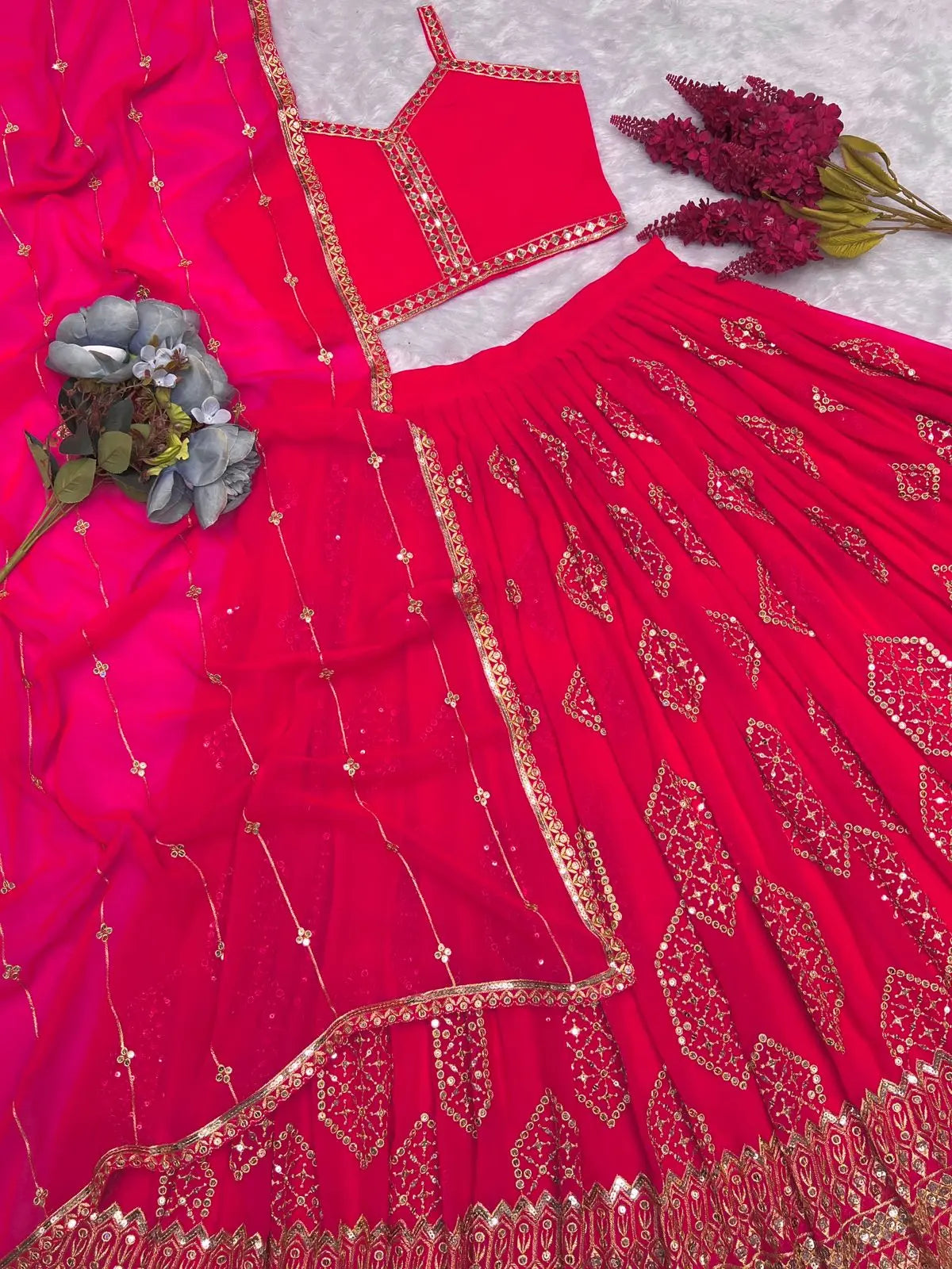 PRESERNTING NEW FANCY DESIGN LAHENGHA - CHOLI WITH DUPATTA NextBuy