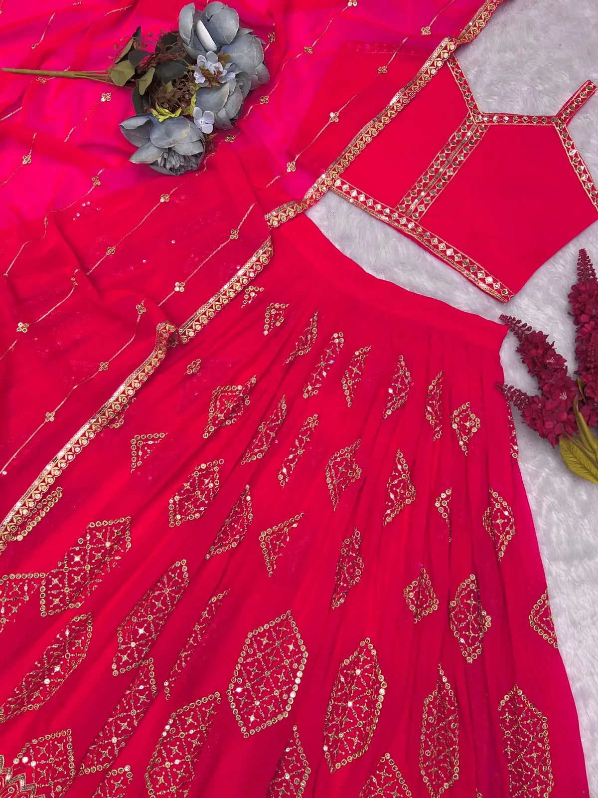 PRESERNTING NEW FANCY DESIGN LAHENGHA - CHOLI WITH DUPATTA NextBuy