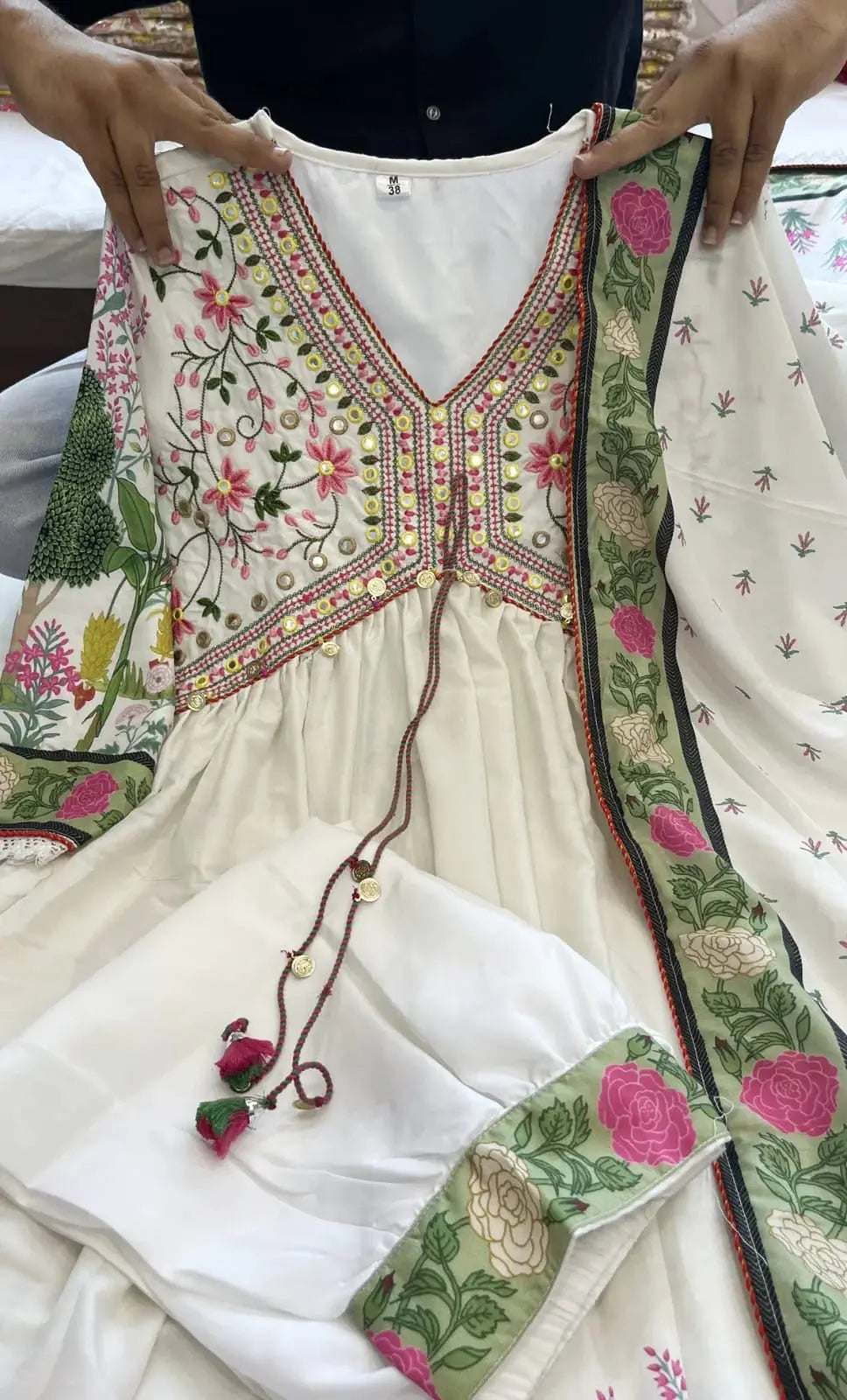 Women Embroidered A-Line Kurta Suit Set NextBuy