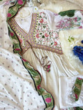 Women Embroidered A-Line Kurta Suit Set NextBuy