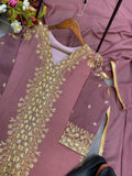 DESIGNER TRENDING NEW FABRIC STAR GEORGETTE WITH SEQUENCE EMBROIDERY WORK SUIT PENT AND DUPATTA NextBuy