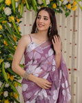 Elegant Georgette Ruffle Ready-to-Wear Saree – Stylish & Trendy Pre-Stitched Saree NextBuy