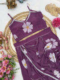 Elegant Georgette Ruffle Ready-to-Wear Saree – Stylish & Trendy Pre-Stitched Saree NextBuy