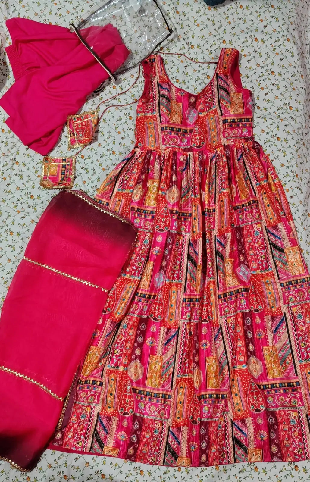 Luxurious Chinnon Silk Suit Set NextBuy