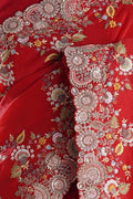 Elegant Soft Rangoli Silk Saree – Heavy Embroidery & Cutwork Border | Wedding & Party Wear NextBuy