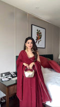 Premium Faux Georgette Ethnic Wear – Embroidered & Mirror Work Suit Set NextBuy