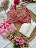 Indo-Western Draped Saree Set