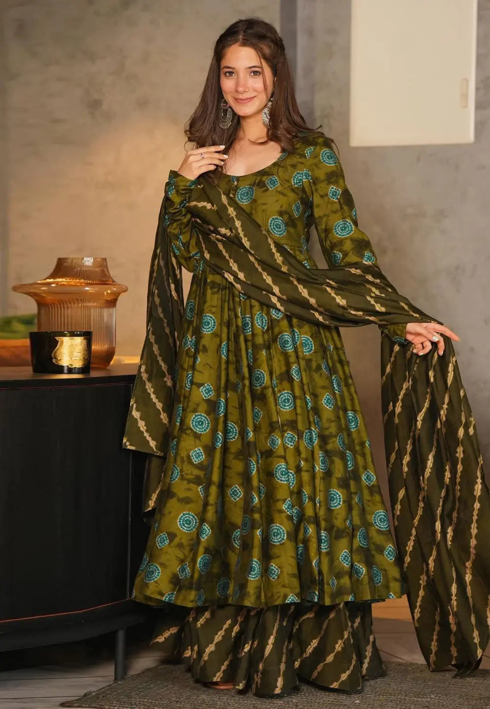 Premium Muslin Top, Palazzo & Dupatta Set – Ready Made, Fully Stitched | Elegant Digital Print Work Kurti NextBuy