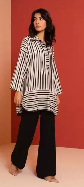 Women Polyester Ethnic Top Palazzo Set NextBuy