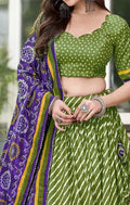 Printed Ready to Wear Lehenga & Unstitched Blouse With Dupatta NextBuy