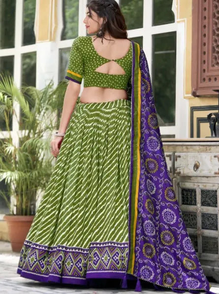 Printed Ready to Wear Lehenga & Unstitched Blouse With Dupatta NextBuy