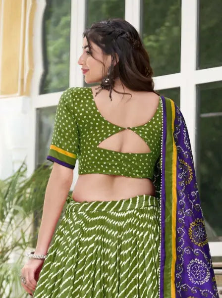 Printed Ready to Wear Lehenga & Unstitched Blouse With Dupatta NextBuy