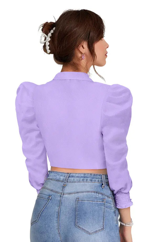 Odette Black Regular Fit Crop Top - NextBuy