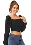 Puff Sleeve Crop Top - NextBuy