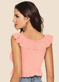 Tie Up Neck Crop Top - NextBuy