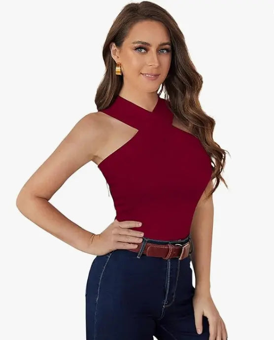 Polyester Solid Fancy Top - NextBuy