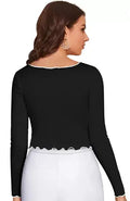 Casual Bell Sleeves Embroidered Women Top - NextBuy