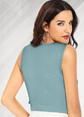 Round Neck Fitted Crop Top - NextBuy