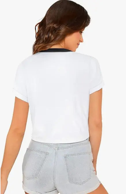 F.R.I.E.N.D.S' Yellow Cropped T-Shirt || Top for Women || Yellow t Shirt - NextBuy