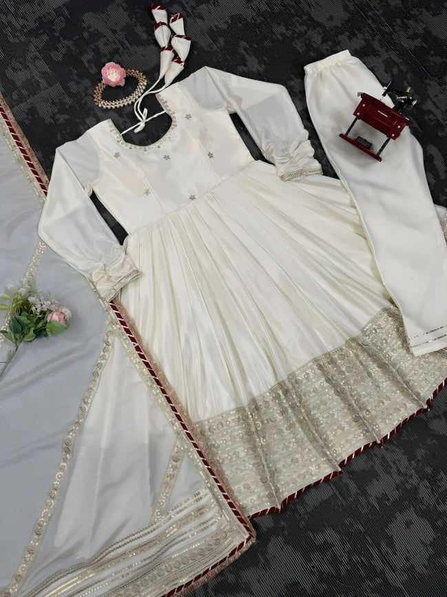 Stitched kurta set with dupatta