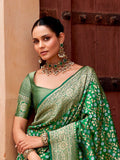 traditional-banarasi-silk-saree-gold-weaving-bridal-partywear