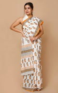 HAND BLOCK  PRINTED COTTON SAREES - NextBuy