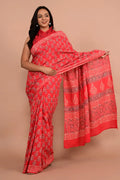 HAND BLOCK  PRINTED COTTON SAREES - NextBuy