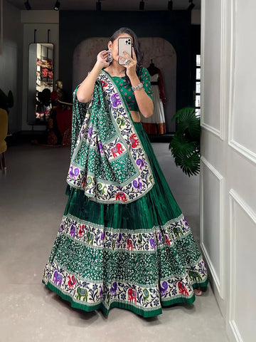 Lehenga Fabric : Heavy Chinon Silk With Full Printed - NextBuy