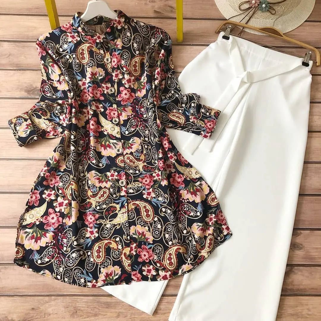 Springs Digital Print Kurti Palazo Set - NextBuy