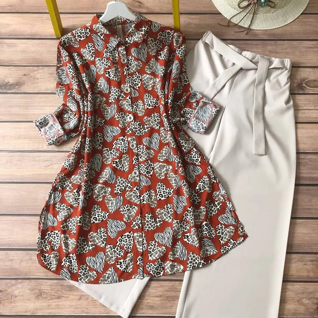Springs Digital Print Kurti Palazo Set - NextBuy