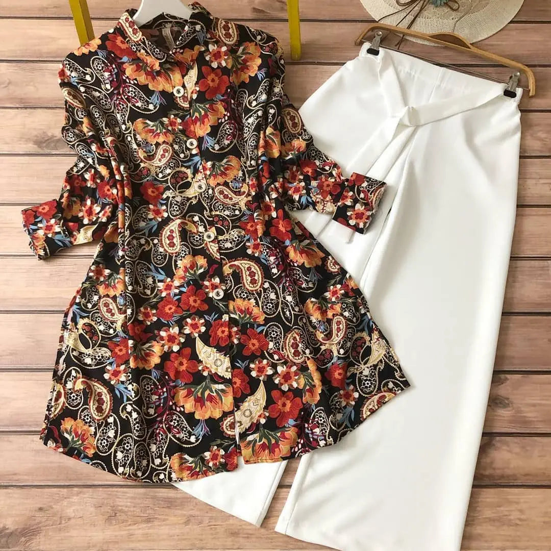Springs Digital Print Kurti Palazo Set - NextBuy