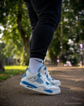 Stylish Air Jordan Retro 4 Military Blue sneakers for sneakerheads