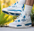 Air Jordan Retro 4 Military Blue premium sneakers