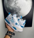 Limited edition Air Jordan Retro 4 Military Blue shoes