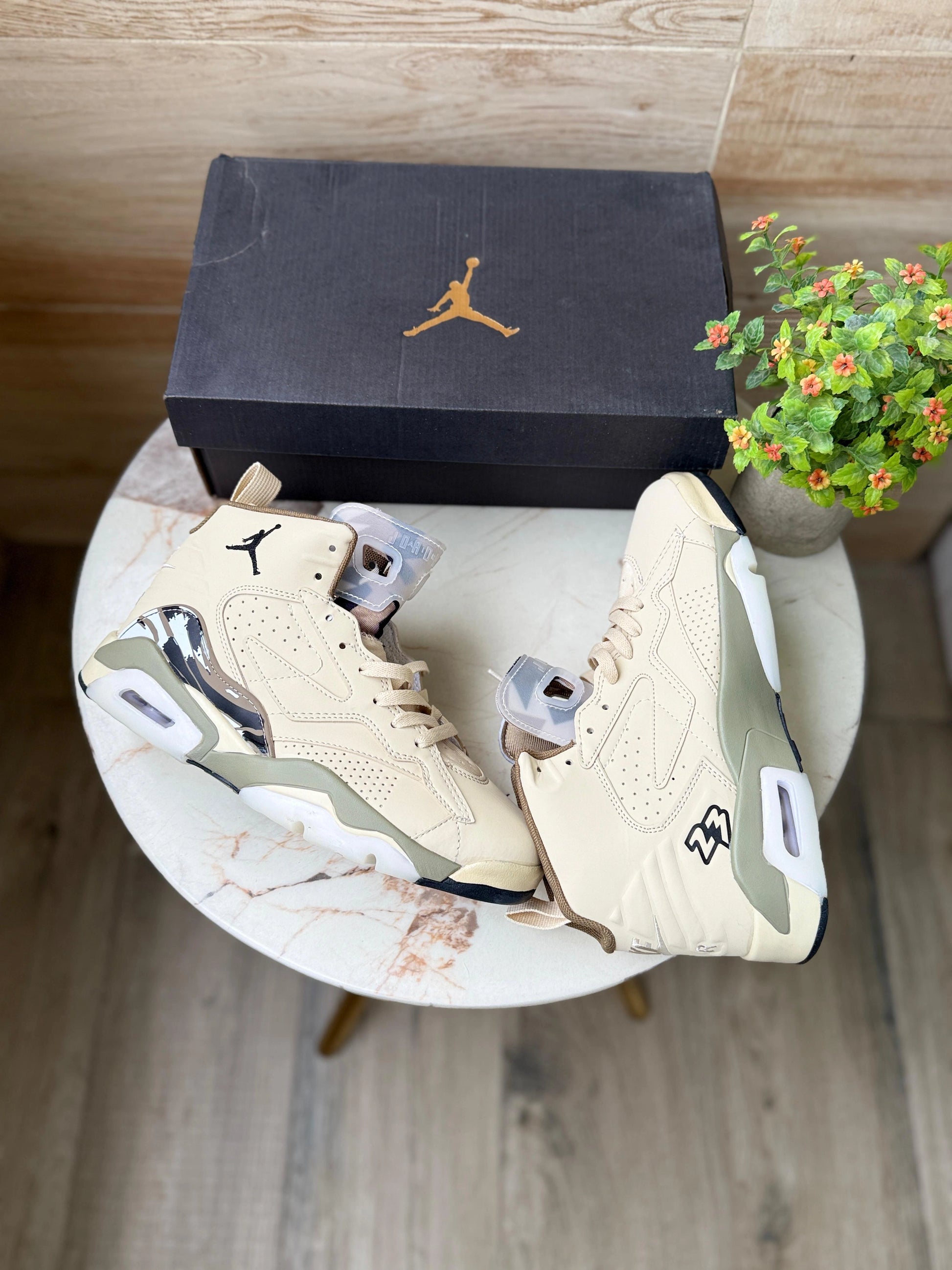 Stylish Air Jordan Retro 6 MVP Tan sneakers for sneakerheads