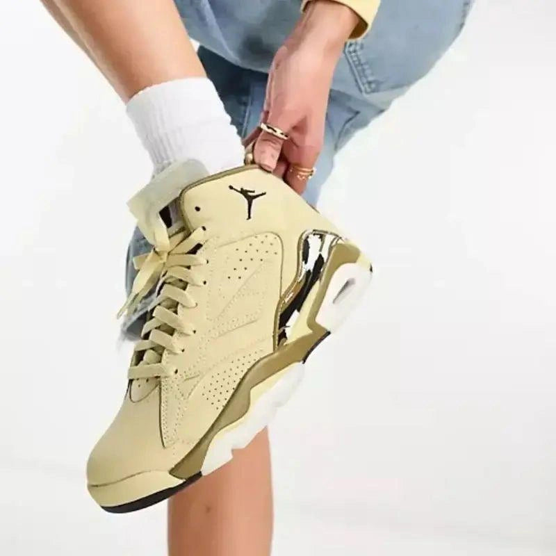 Air Jordan Retro 6 MVP Tan premium sneakers