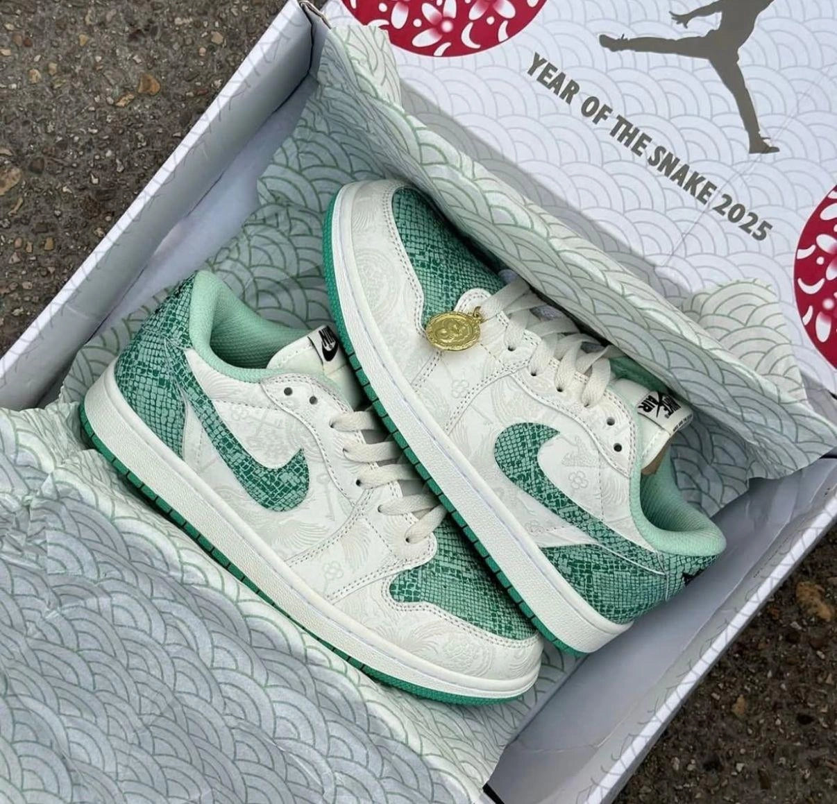 Air Jordans Retro 1 Snake front view