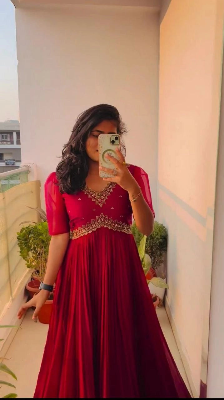 Alia Cut Gown Front View