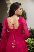 Anarkali Dress Back Design with Dupatta