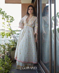 Designer Anarkali gown set for festive wear