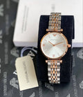 Side profile showing stainless steel bezel