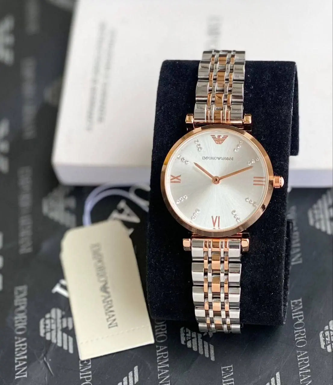 Side profile showing stainless steel bezel