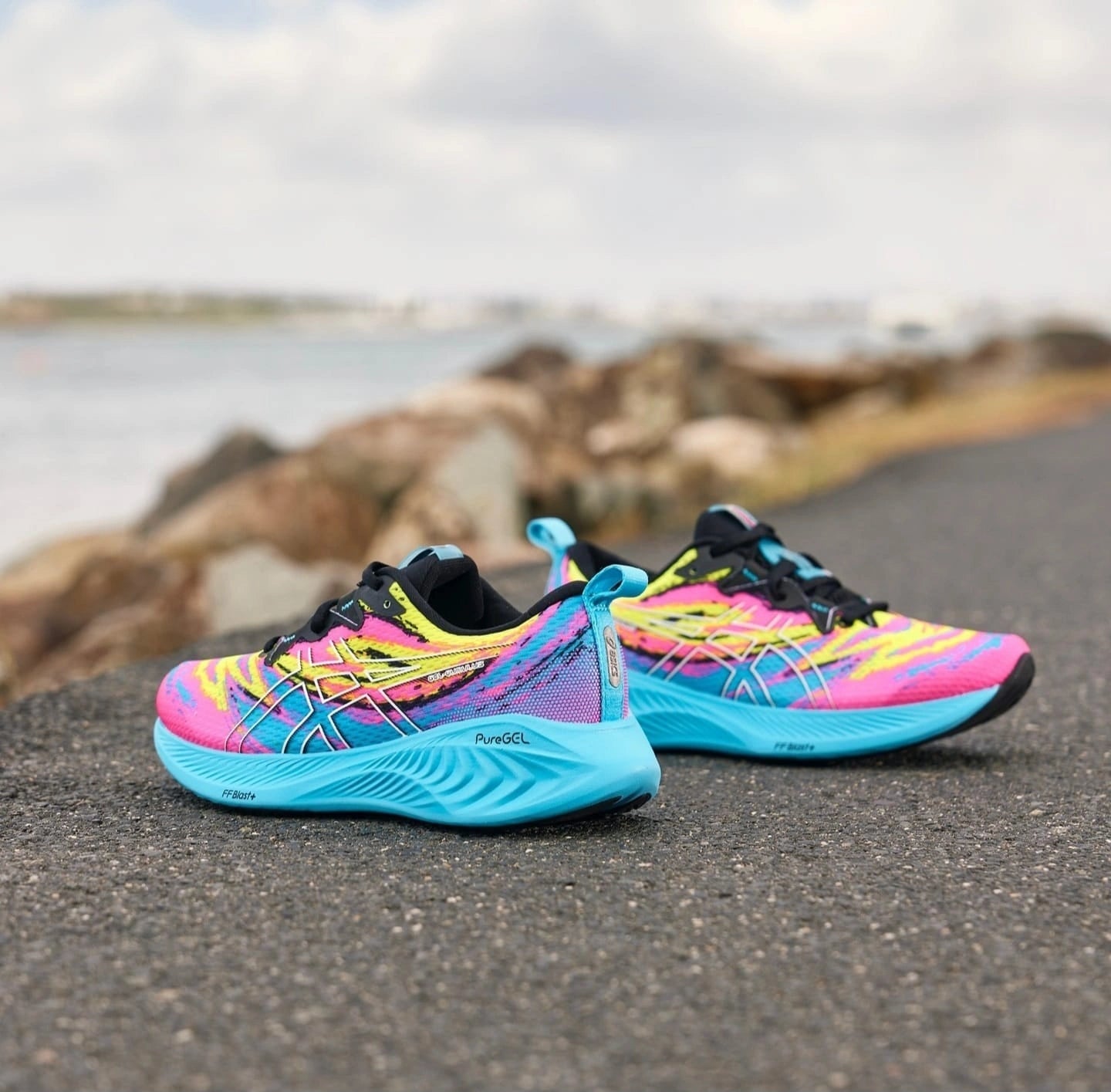 Asics Novablast 3 breathable mesh running sneakers