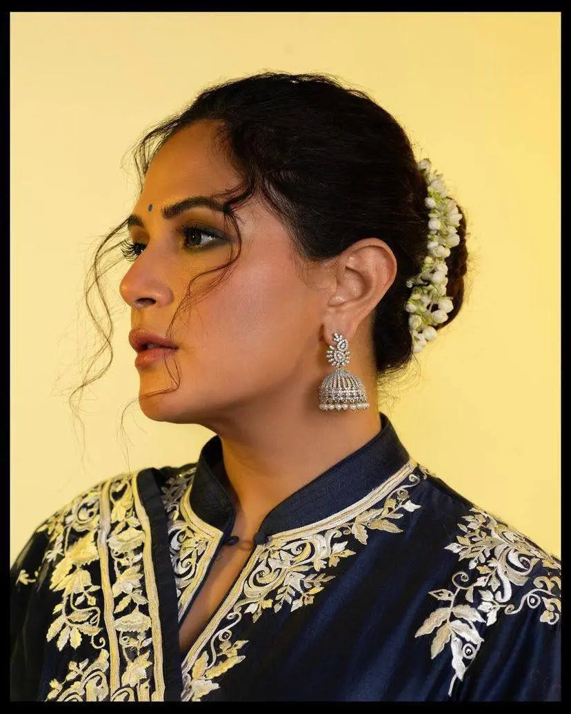 Back view of the stitched gown