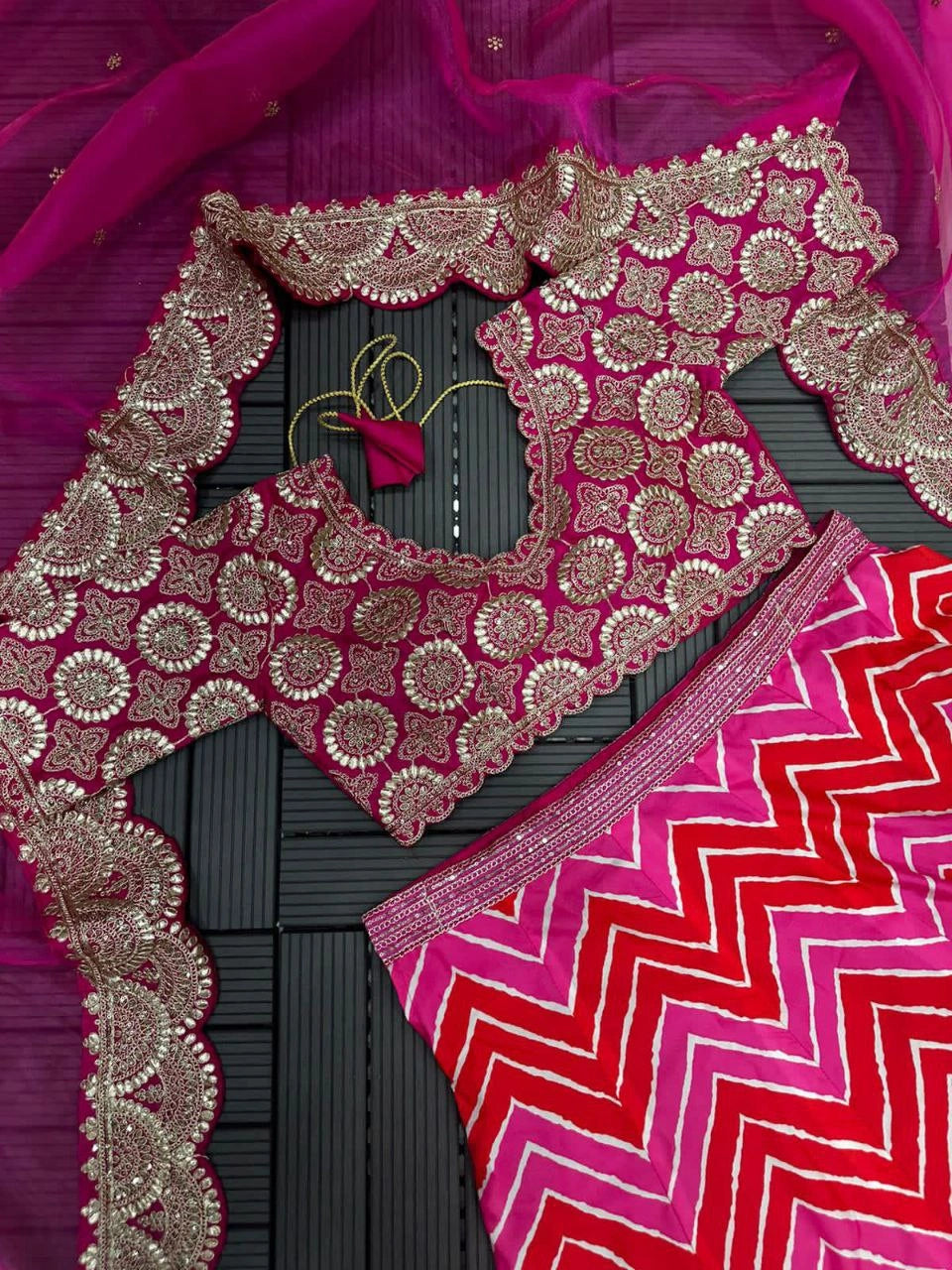 Full stitched lehenga choli set