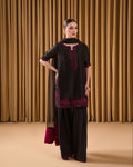 Close-up of bead handwork and sequin embroidery on top