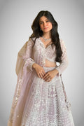Sequins and thread work lehenga