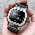 Casio G-Shock DW-5600BB-1 unisex black digital watch front view