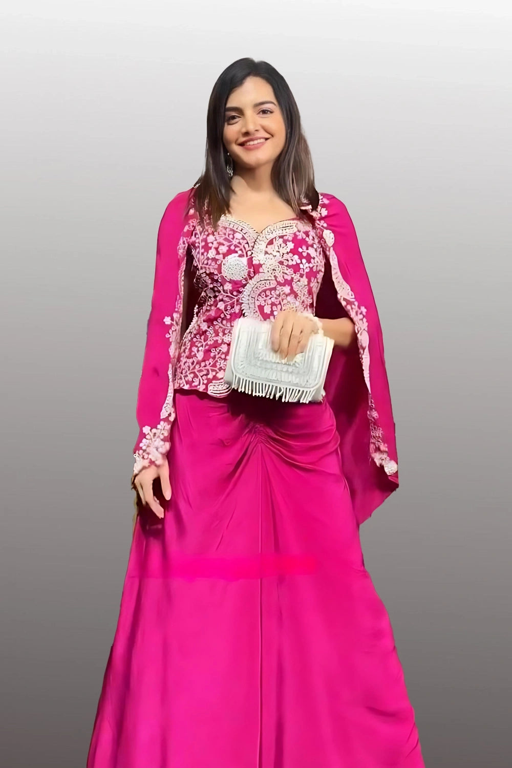 Women's Chinon jacket palazzo set